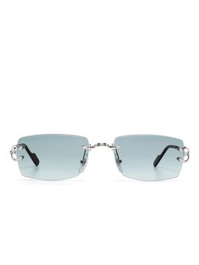 Vintage Cartier Rimless Silver Eyeglasses frame